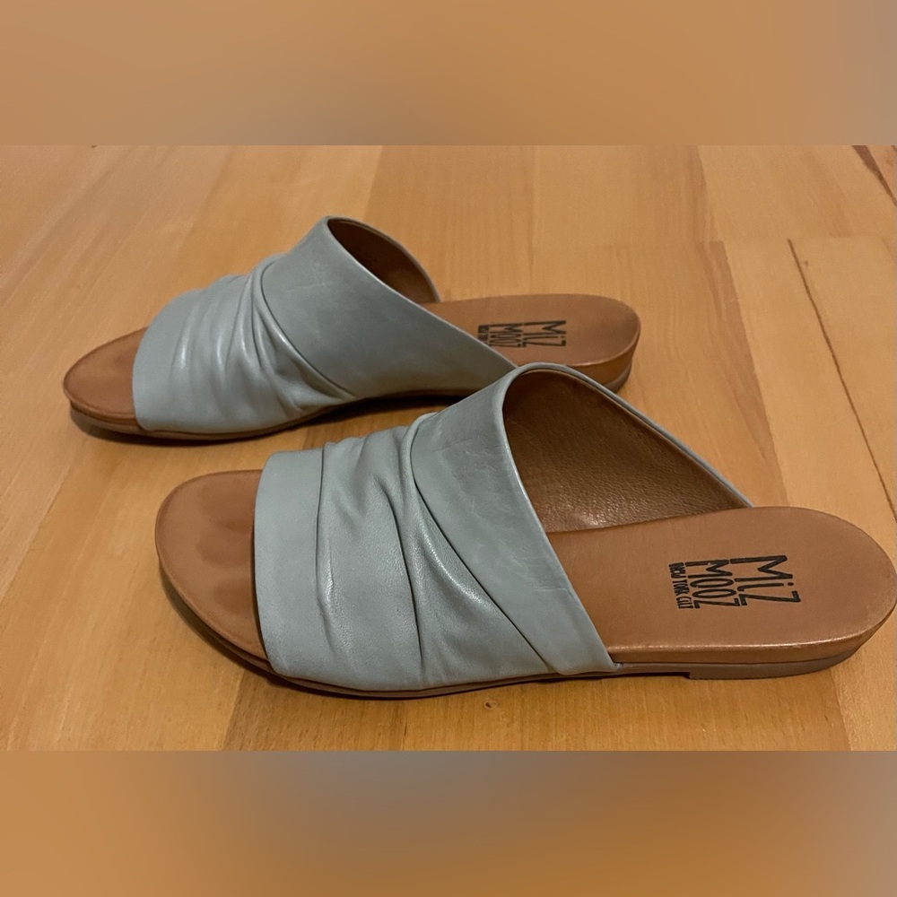 Miz Mooz Aria Women’s Aquamarine Comfort Sandal Sz. 38 (US 7.5-8) - Picture 3 of 9